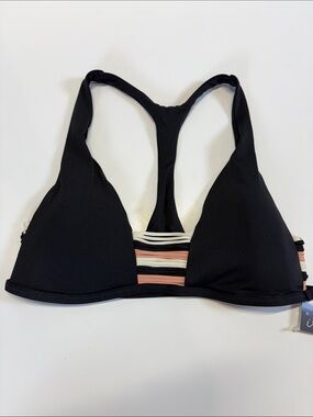 Isabella Rose Strappy Black Bikini Top Medium NWT Swimwear